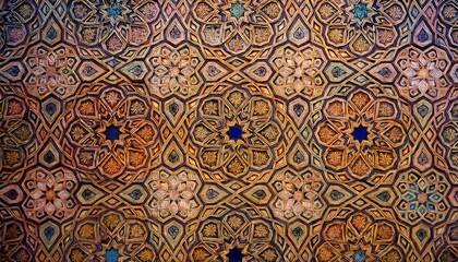 Elegant Ramadan Kareem Islamic Backgrounds with Lanterns, Crescent Moons, Mosques, and Ornate Gold Patterns - Perfect for Holy Month Festivities, Spiritual Designs, and Stock Photography