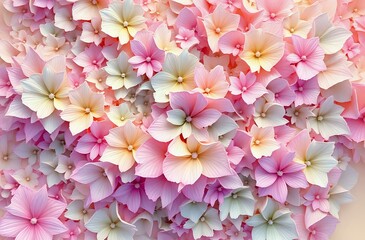 Vibrant Floral Wonderland - Pastel Petal Bliss