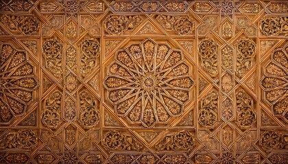 Elegant Ramadan Kareem Islamic Backgrounds with Lanterns, Crescent Moons, Mosques, and Ornate Gold Patterns - Perfect for Holy Month Festivities, Spiritual Designs, and Stock Photography