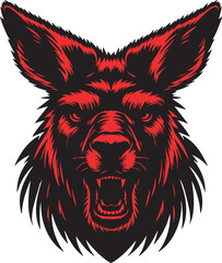 Kangaroo with an Intense and Angry Expression