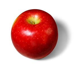Single Red Apple