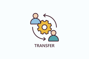 Transfer Isolated Vector, Icon Or Logo Sign Symbol Illustration