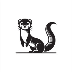 Mongoose Silhouette Vector	