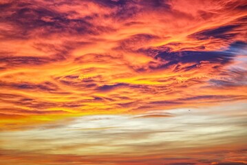 sunset in the clouds