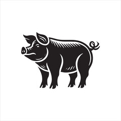 illustration of a pig
