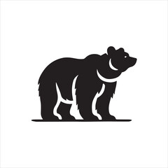 silhouette of a bear