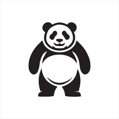 panda bear with a bamboo