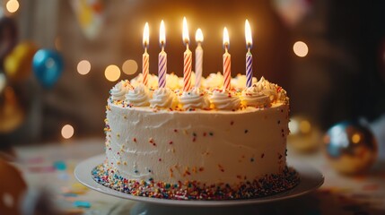 Birthday Cake with Candles
