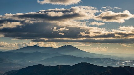 Obraz premium landscape around Shiga kougen platea, Japan