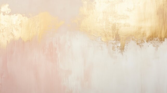Fototapeta Elegant Abstract Background with Soft Pink Gradients and Gold Texture - made with Generative AI