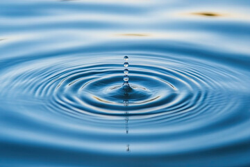 Close-up of ripples on water, capturing a calm and fluid texture