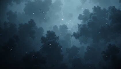 Obraz premium Abstract Dark Moody Night Background with Clouds for Wallpaper Generative AI