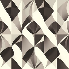 Abstract Monochromatic Pattern: Elegant grayscale design featuring a seamless pattern of geometric shapes, creating a sophisticated and modern aesthetic. Ideal for backgrounds, textiles.