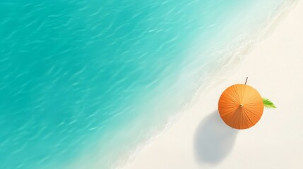 Tropical Beach Umbrella Summer Vacation Ocean Paradise Relaxation