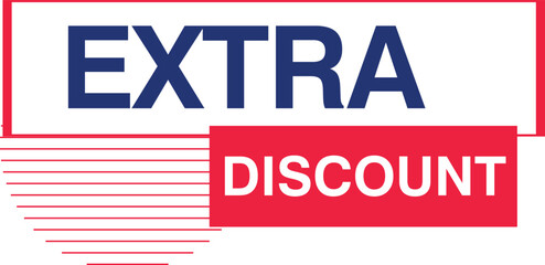 Extra Discount promotion buy business design offer discount sale shopping special promo retail discount