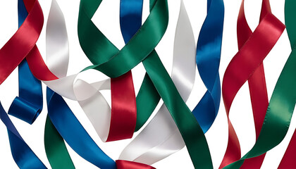 Satin Ribbon Decoration, Red Bow for Christmas, Romantic Valentine Heart, Floral Gift Wrap Design, Elegant Silk Fabric Texture, Beautiful Bloom Close-Up, Luxury Drapery Background, Smooth Satin Wave P