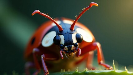 red bug on a leaf