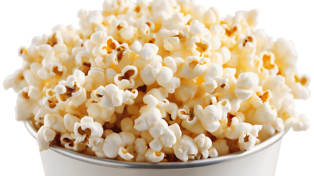 Close up shot of Popcorn. Popcorns.