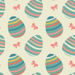 Easter eggs, seamless pattern, for design of fabric packaging, vector