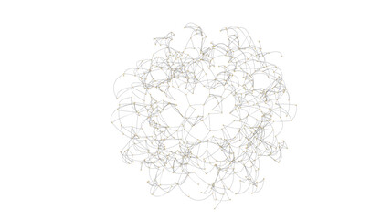 Abstract Network of Lines and Dots