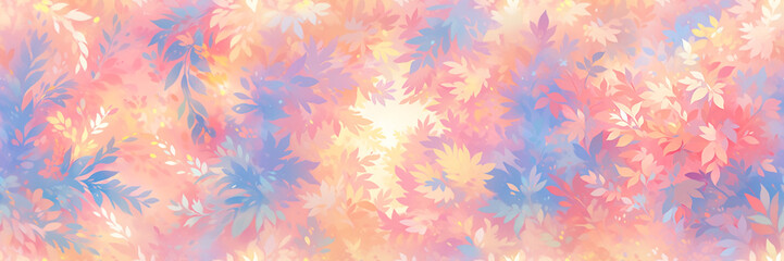 Seamless watercolor texture. soft pastel colors. Valentine's Day. Beautiful spring, summer, autumn season background, cover, fabric, Banner, invitation, greeting card design. Generative AI content