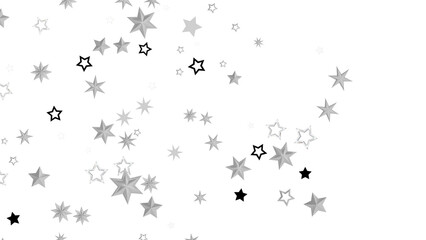 Scattered Stars on Black Background