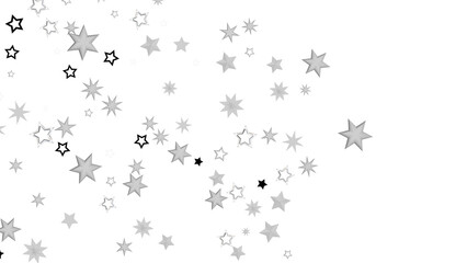 Scattered Stars on Black Background