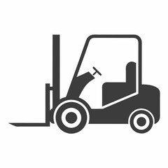 Forklift Silhouette Vector Design.