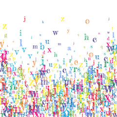 School notebook cover. Colorful childish floating