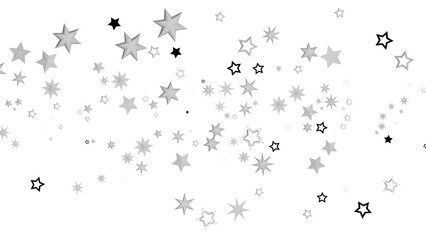 Sparkling Silver Stars