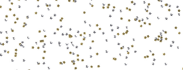 Heavenly Showers: 3D Gold Stars Rain Illustration Transcends Imagination