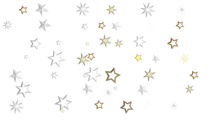 XMAS Stars - golden stars -