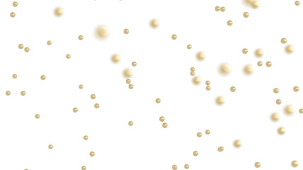 Abstract Gold Glitter on White Background