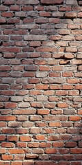 Naklejka premium Concept photo of brick wall background with space for text 