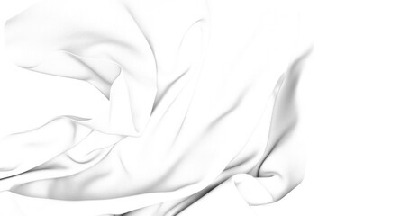 White fabric texture with soft folds and drapes, perfect for product mockups or design backgrounds.