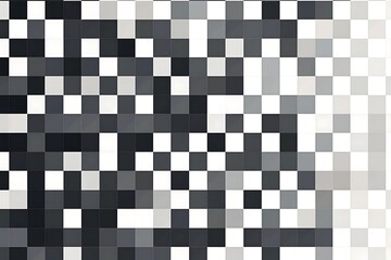 Fototapeta premium Abstract grayscale pixel art background.
