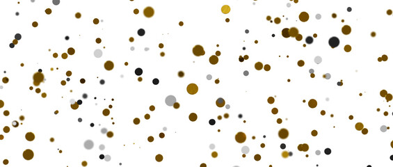 Glittering Triumph: Mind-Blowing 3D Illustration of gold  Confetti Celebration