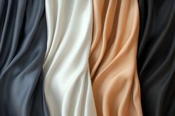 3D Silk Drapes Texture: Luxurious Fold Design background wallpaper