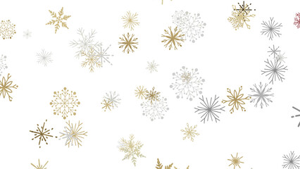 Snowflakes - Christmas Card - Snowflakes Of Paper In Frame