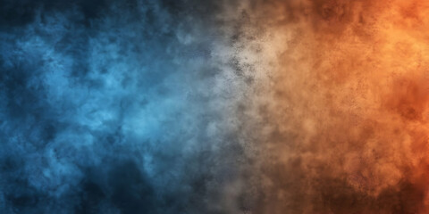 Abstract Blue Orange Smoke Background Illustration