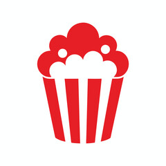 Popcorn Logo Icon Vector Design