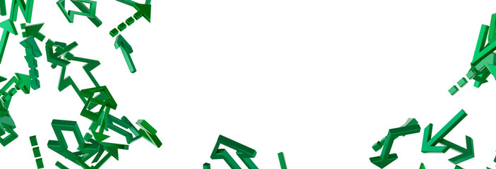 Green Arrows Abstract Background