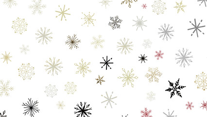 Festive Snow Drift: Captivating 3D Illustration of Descending Christmas Snowflakes