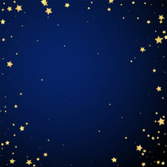 Magic stars vector overlay.  Gold stars scattered