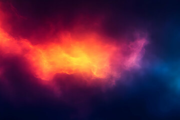 Fototapeta premium Abstract Background Red Orange Blue Clouds