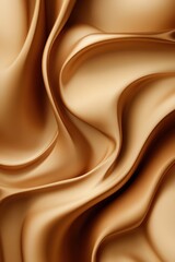 Obraz premium vertical image abstract textured background top view luxury silk satin material in caramel colors
