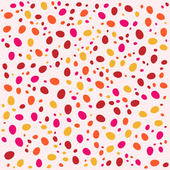 EASTER EGG PATTERN FLAT COLOR ABSTRACT BACKGROUND SEAMLESS DOODLE BLOB SHAPES PATTERN TEXTURE COLORFUL TEMPLATE DESIGN VECTOR