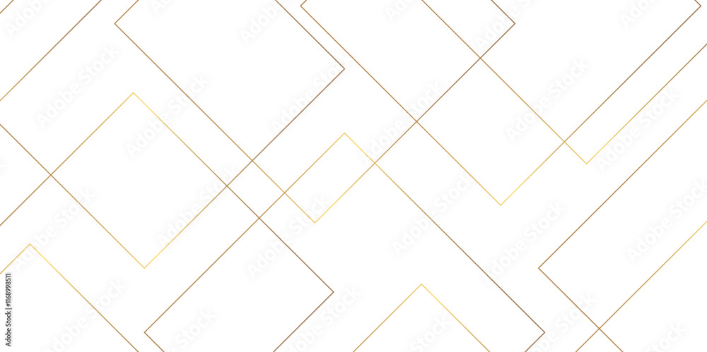 Aufkleber Abstract background golden square stock line background. abstract artistic of geometric background Gold gradient abstract seamless vector pattern. Minimal style website banner, decoration Vector.	
