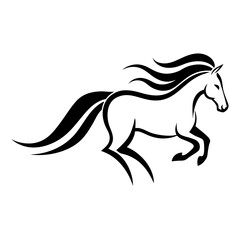 Obraz premium silhouette of a horse