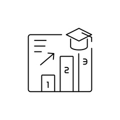Outline Assessment Test icon to evaluate training participants’ understanding.